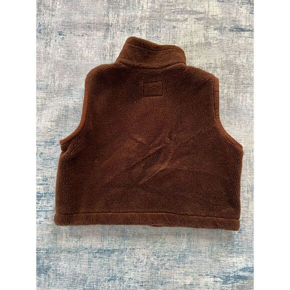 Vintage Lago & Rosie's Red Orange Dress With Matching Brown Vest Large - Picture 12 of 12